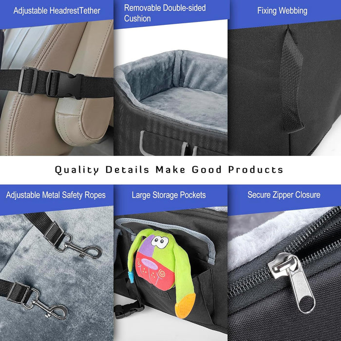 CozyLift™ – Elevated Booster Seat for Large Dogs