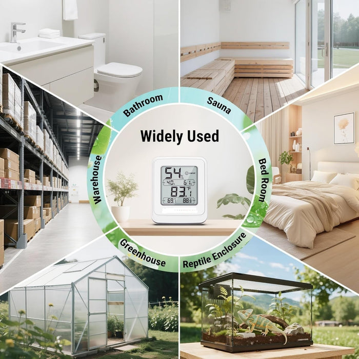 HumidiGrow - High-Humidity Resistant Greenhouse Thermometer-Hygrometer