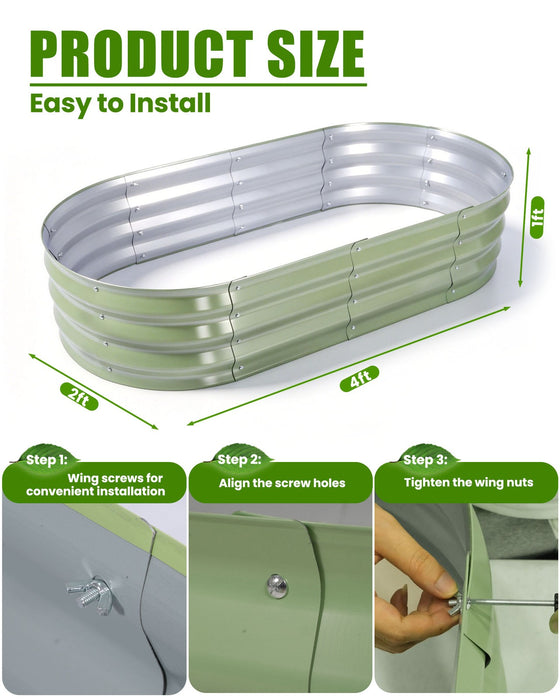 MeadowRoot - Galvanized Raised Garden Bed