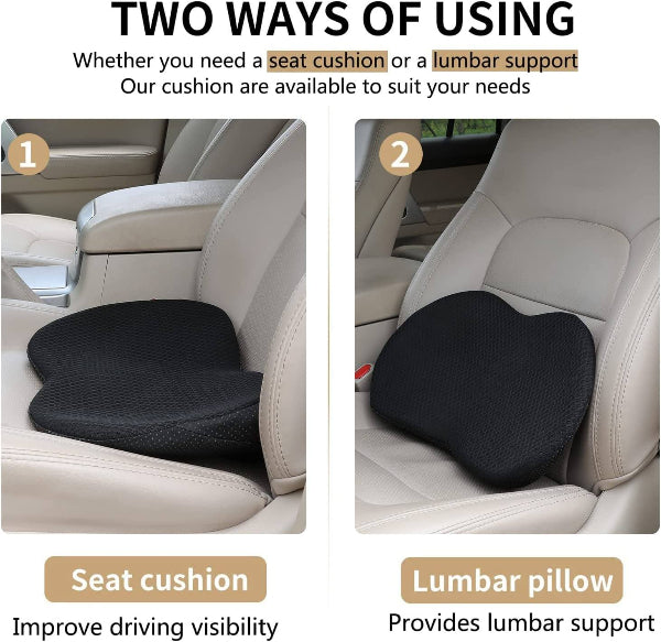 DriveBoost - Car Seat Cushion for Height & Comfort