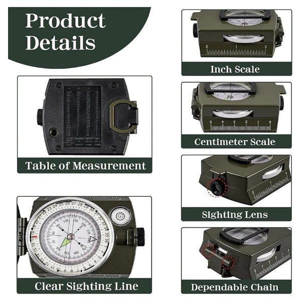 Military-Style Navigation Compass