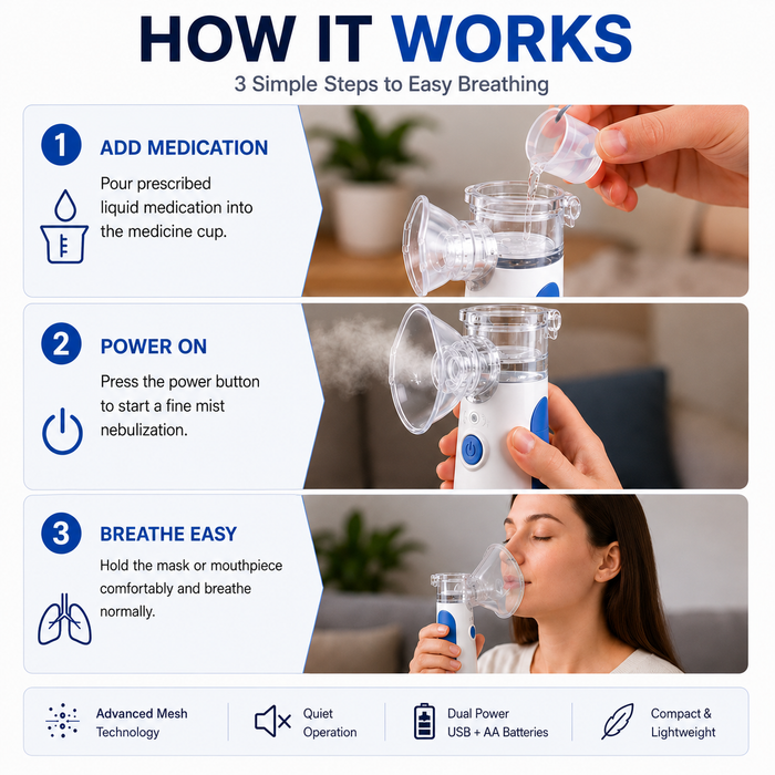MistEase Portable Nebulizer
