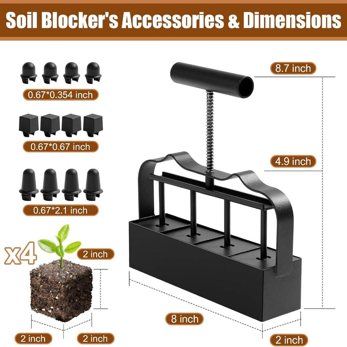 GrowMold - Soil Blocker for Seed Starting