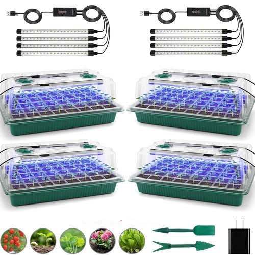 LushRise - Seed Starter Tray with Grow Light