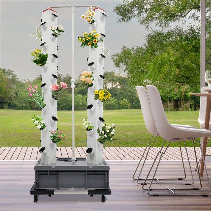 LeafLadder - Vertical Hydroponic Garden Tower System