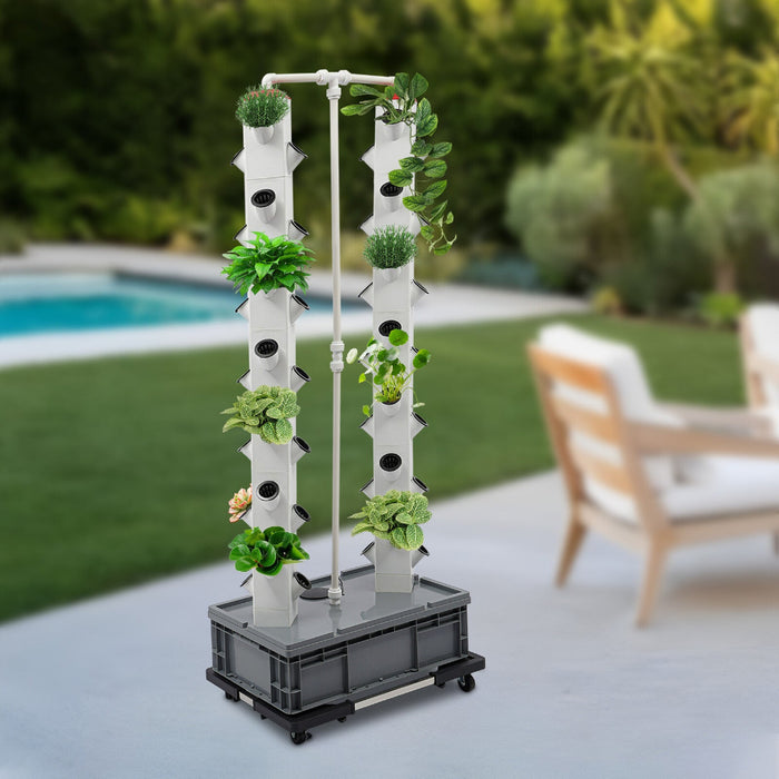 LeafLadder - Vertical Hydroponic Garden Tower System