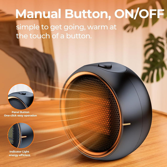 Nook™ – Portable Desk & Bedroom Space Heater