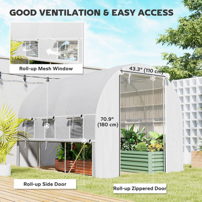 BloomSpan - Backyard Walk-in Tunnel Greenhouse