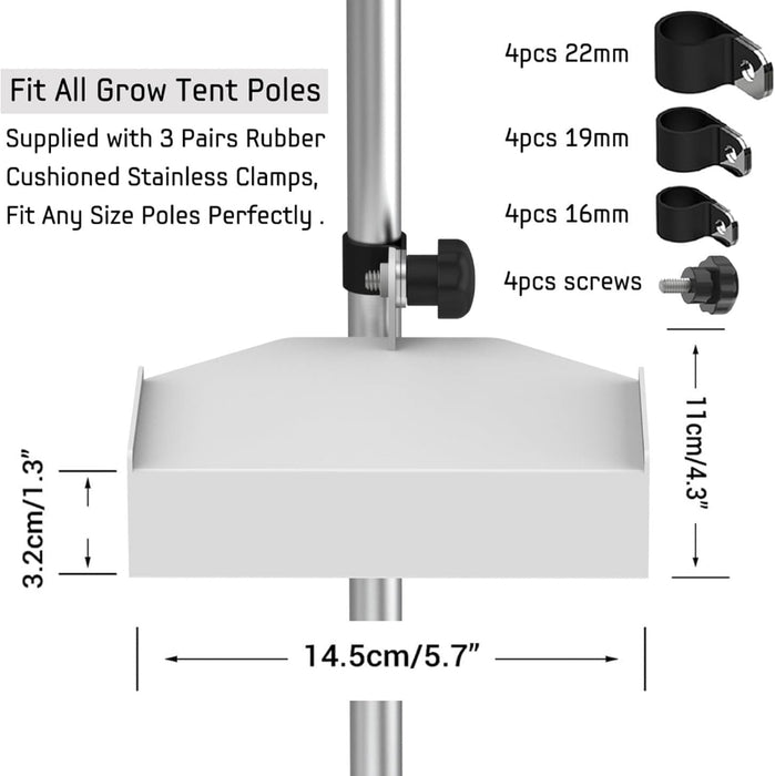 CornerPod -  Metal Grow Tent Corner Shelf