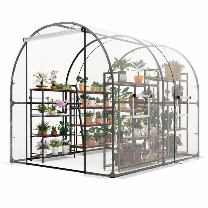 VerdantPeak - Large Walk-in Tunnel Greenhouse