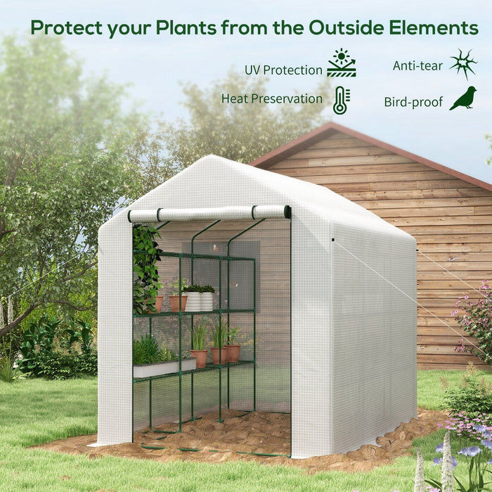 GreenSpace - Walk-in Greenhouse with 18 Shelves