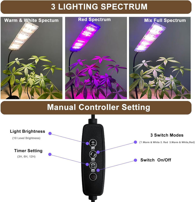 TerraShine - Full Spectrum Desk Growth Lamp
