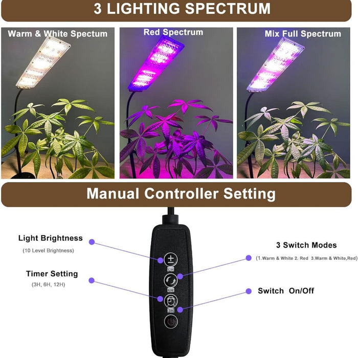 TerraShine - Full Spectrum Desk Growth Lamp