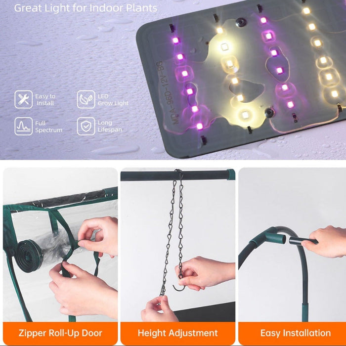 EdenLite - Mini Greenhouse with Grow Light