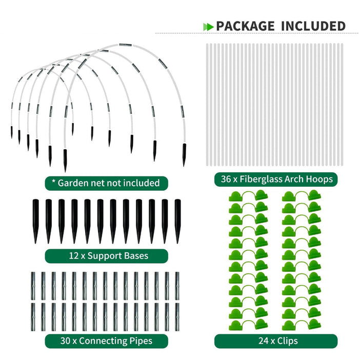 FlexFrame - Garden Hoops Grow Tunnel Kit