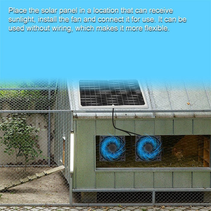 DualRay - Solar Powered Dual Exhaust Fan