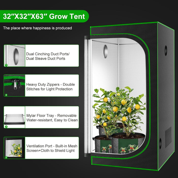 ReflectSpace - Hydroponic Grow Tent with Reflective Mylar
