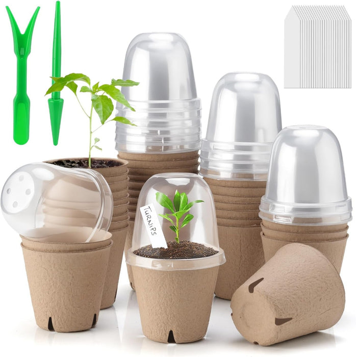 FreshStart - Peat Pots with Humidity Domes