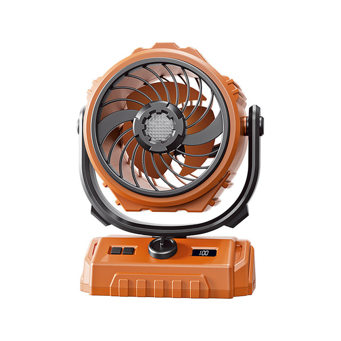 CampHalo™ – Rechargeable Tent Fan with LED Light