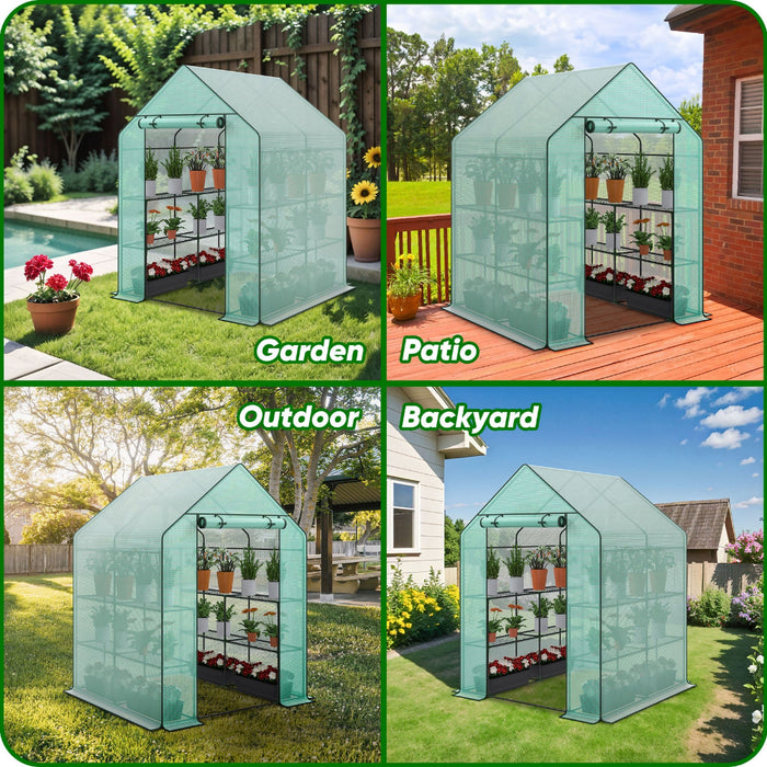 Evergreen - Tiered Walk-in Greenhouse