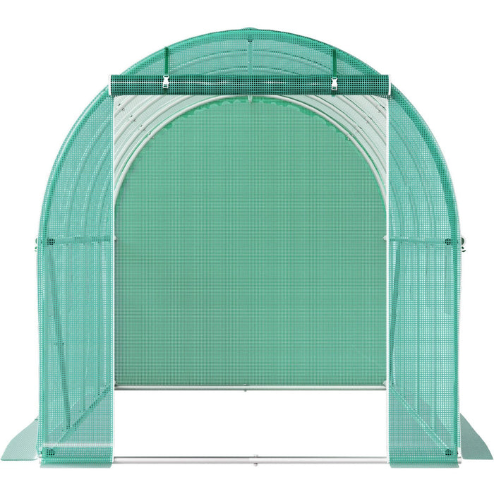 Backyard Bloom - 15x7x7 ft Walk-in Tunnel Greenhouse