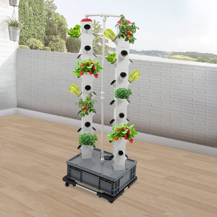 LeafLadder - Vertical Hydroponic Garden Tower System