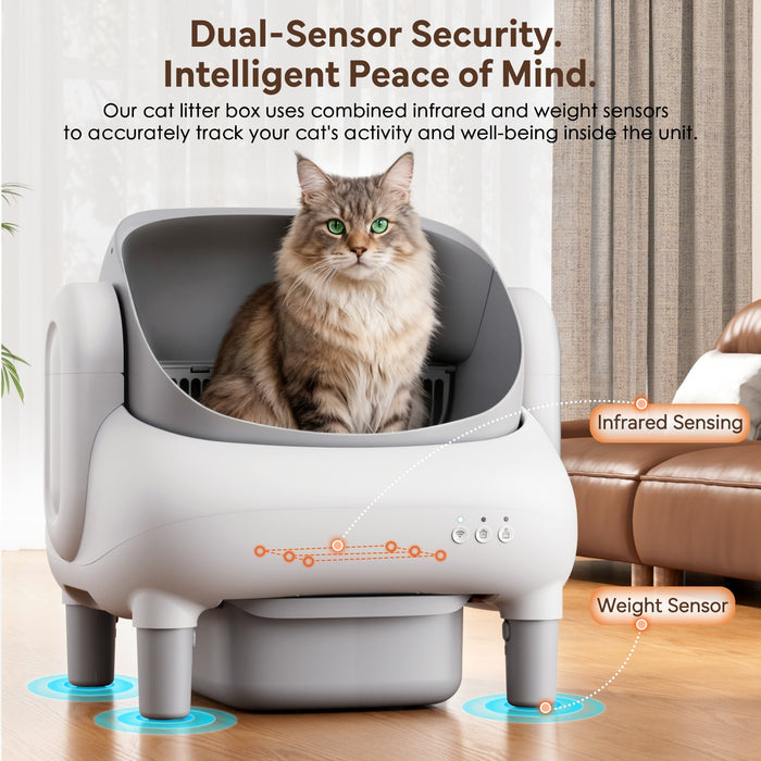 ClearStep™ – Open-Top Self-Cleaning Litter Box