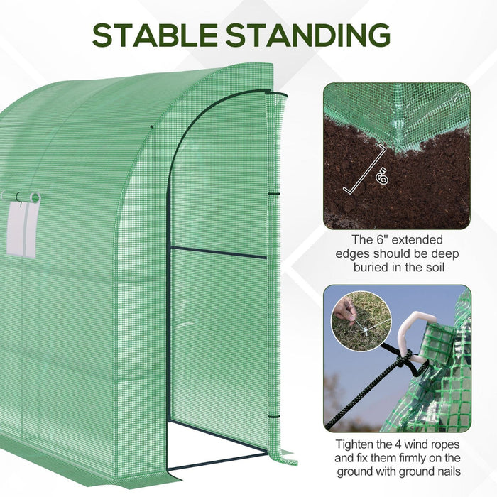 CompactGrow - Outdoor Lean-to Greenhouse