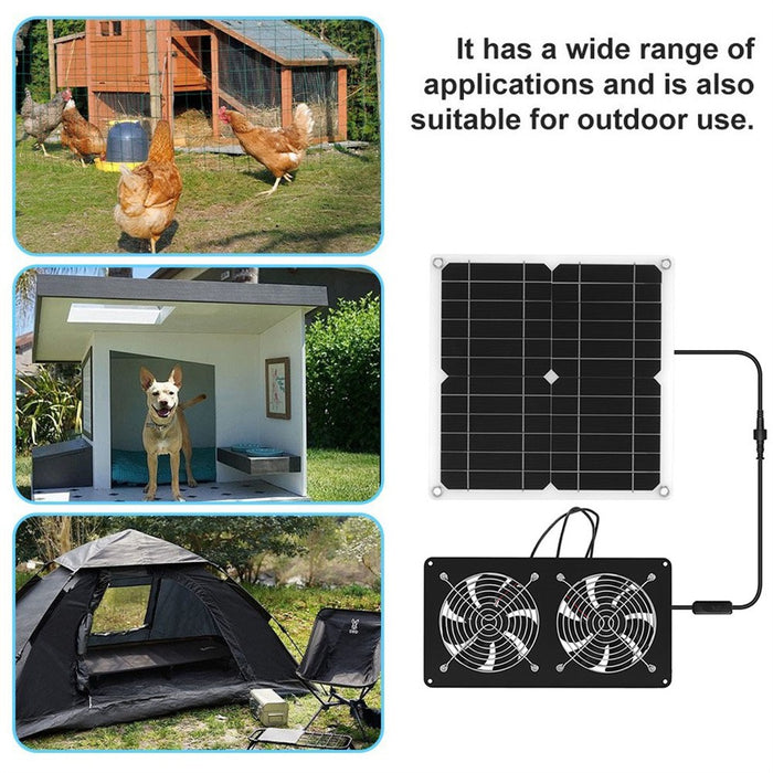 DualRay - Solar Powered Dual Exhaust Fan