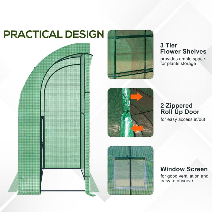 CompactGrow - Outdoor Lean-to Greenhouse