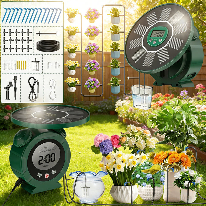 EcoDrizzle Pro - Solar Automatic Drip Irrigation System