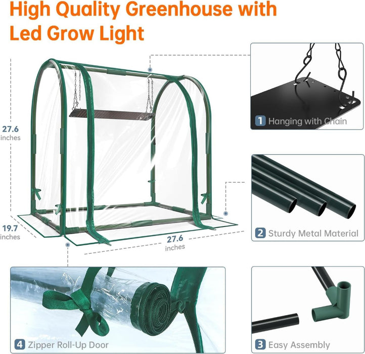 EdenLite - Mini Greenhouse with Grow Light