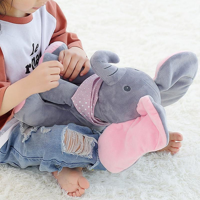 TinyTuskie - Talking Peekaboo Elephant Toy