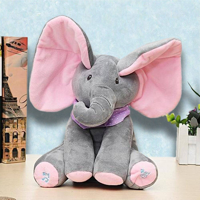 TinyTuskie - Talking Peekaboo Elephant Toy