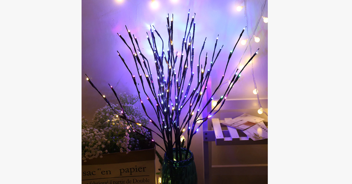 GlowWisp Branch Lights – LED Willow Branch Lamp