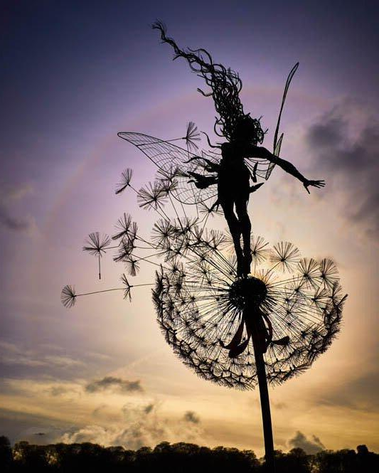 WhimsiBloom Garden Decor – Fairy Garden Outdoor Metal Art