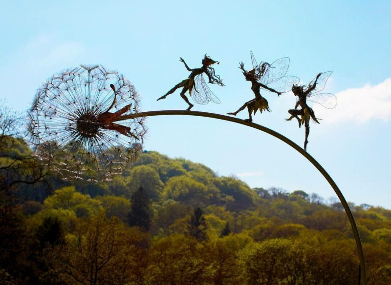 WhimsiBloom Garden Decor – Fairy Garden Outdoor Metal Art