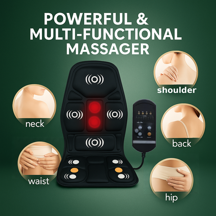 CalmaLux - Heated Massage Chair Pad