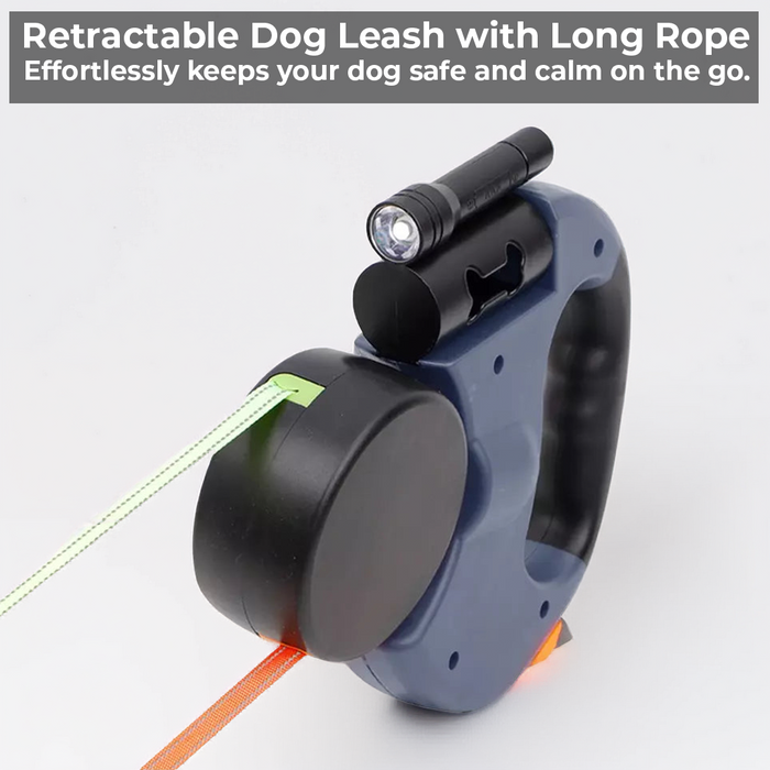 PupGlide Duo - Dual Retractable Dog Leash with Light