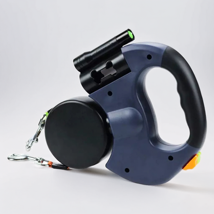 PupGlide Duo - Dual Retractable Dog Leash with Light