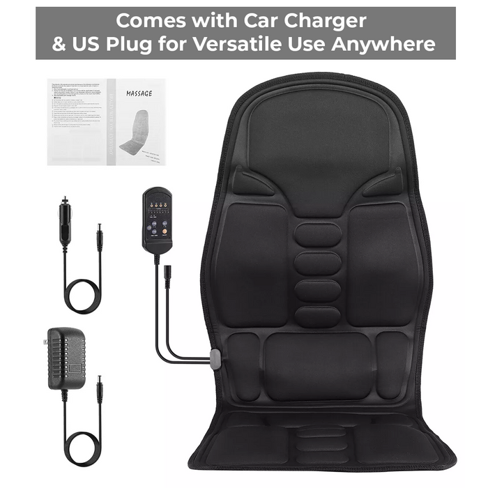 CalmiVibe Pro - Heated Massage Cushion for Chair and Car Seat