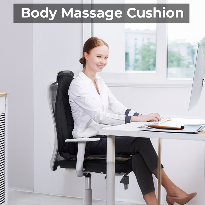 CalmiVibe Pro - Heated Massage Cushion for Chair and Car Seat