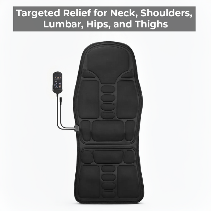 CalmiVibe Pro - Heated Massage Cushion for Chair and Car Seat
