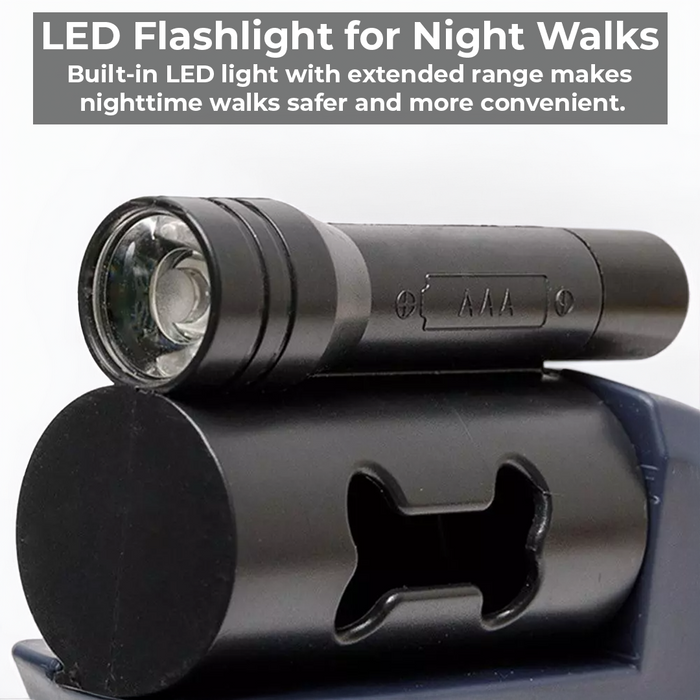 PupGlide Duo - Dual Retractable Dog Leash with Light