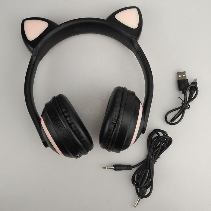 GlowTune Kitty - Bluetooth Cat Ear Headphones