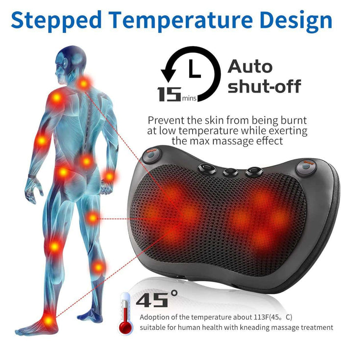 Soothio Massage Pro – Heated Neck and Back Massager Pillow