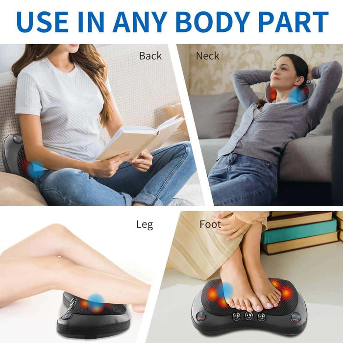 Soothio Massage Pro – Heated Neck and Back Massager Pillow