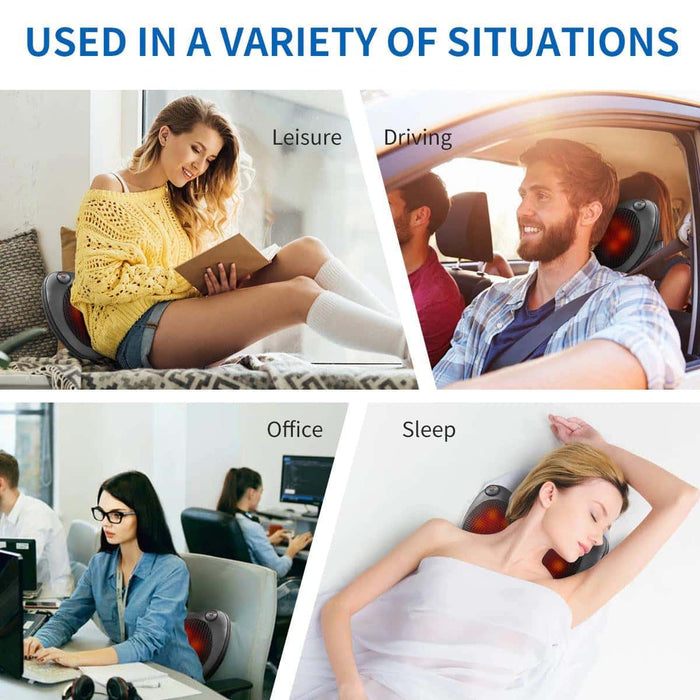 Soothio Massage Pro – Heated Neck and Back Massager Pillow
