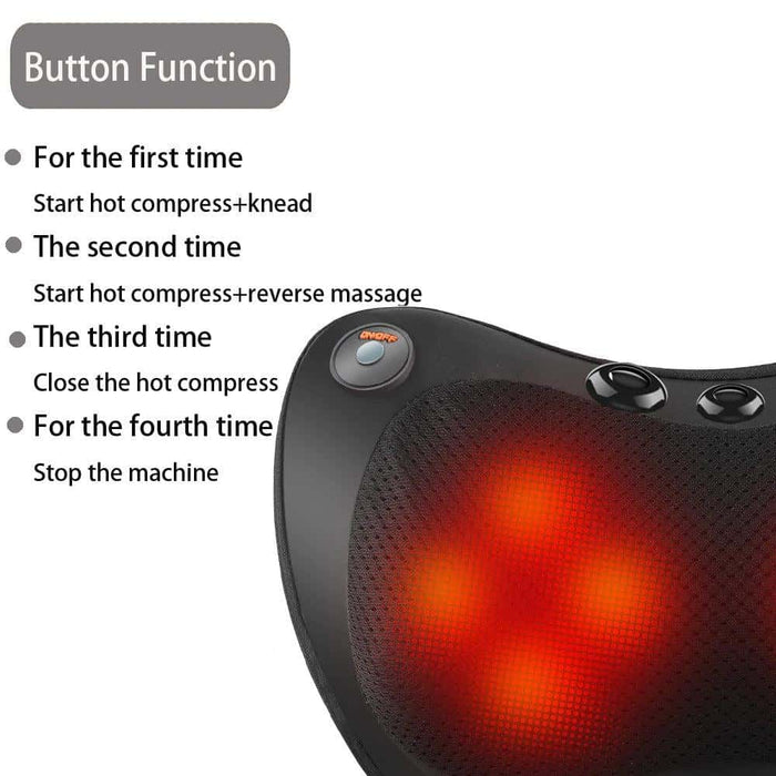 Soothio Massage Pro – Heated Neck and Back Massager Pillow