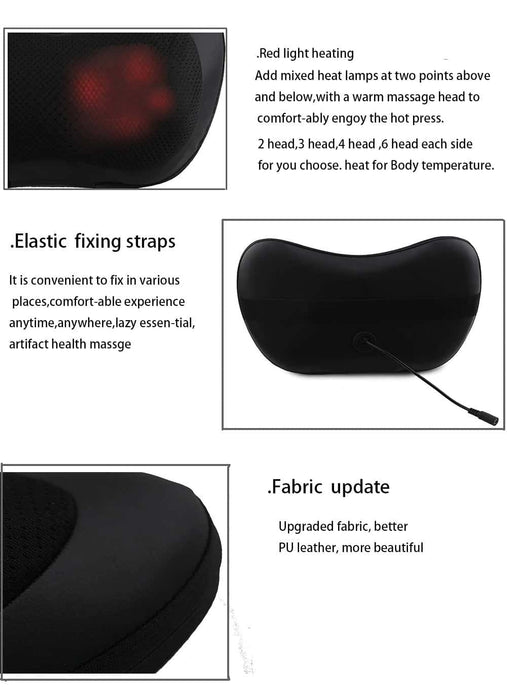 Soothio Massage Pro – Heated Neck and Back Massager Pillow